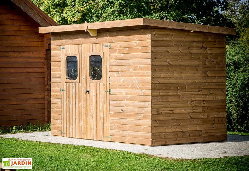 Abri De Jardin En Bois D’épicéa Traité Toit Bac Acier Theora – 5,69 M² 1 Abri De Jardin En Bois D’épicéa Traité Toit Bac Acier Theora – 5,69 M²