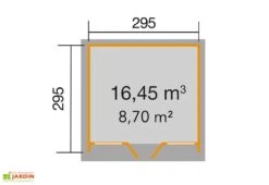 Abri De Jardin En Bois D’Épicéa Design 263 T3 - 8,7 M² (3 Coloris) -Promos Jardin Garage Magasin abri jardin bois weka 263 t3