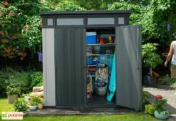 Keter Abri De Jardin PVC Brossium Monopente 77 (216 X 216) -Promos Jardin Garage Magasin abri jardin brossium keter polypropylene 4m