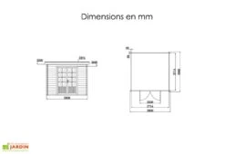 Abri De Jardin Composite Toit Plat – Actual 3 X 3 M -Promos Jardin Garage Magasin abri jardin composite actual 3x3m 4 1