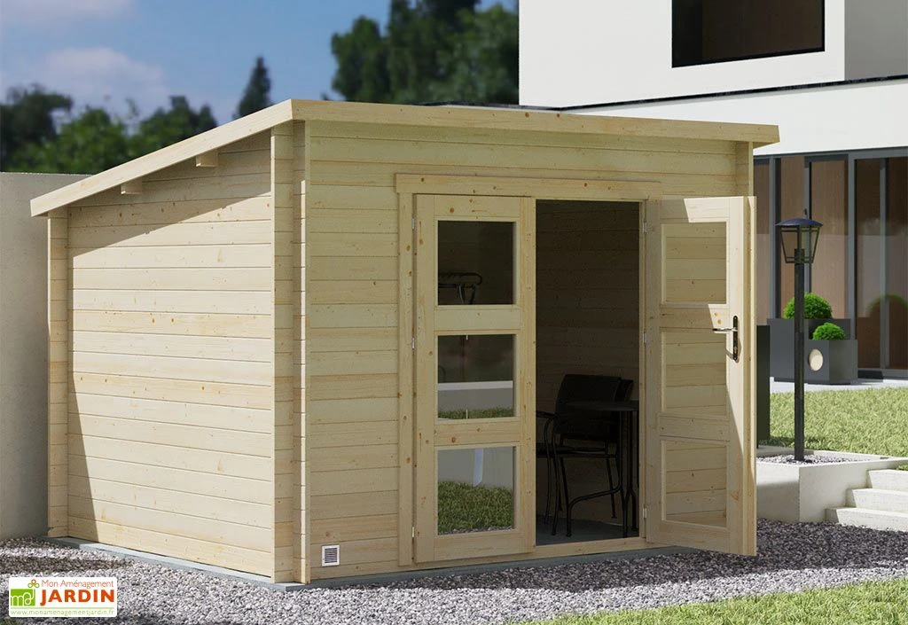 Abri De Jardin En Bois D'épicéa De 7,4 M² Ep. 28 Mm – Juno 2 Abri De Jardin En Bois D'épicéa De 7,4 M² Ep. 28 Mm – Juno – Image 2
