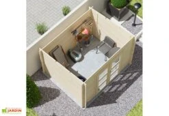 Abri De Jardin En Bois D'épicéa De 7,4 M² Ep. 28 Mm – Juno 6 Abri De Jardin En Bois D'épicéa De 7,4 M² Ep. 28 Mm – Juno -Promos Jardin Garage Magasin abri jardin forest style amazonie brut 3