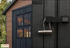 Abri De Jardin Keter En Résine Aspect Bois 5 M² Woodium 757 -Promos Jardin Garage Magasin abri jardin keter resine imitation bois 20mm 5m2 plancher inclus 4