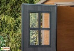 Abri De Jardin Keter En Résine Aspect Bois 6,5 M² Woodium 759 -Promos Jardin Garage Magasin abri jardin keter resine imitation bois 20mm 6m2 plancher inclus