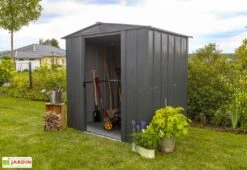 Abri De Jardin En Métal Gris Spacemaker Acier Galvanisé – 3 M² 8 Abri De Jardin En Métal Gris Spacemaker Acier Galvanisé – 3 M² -Promos Jardin Garage Magasin abri jardin metal acier galvanise spacemaker 65
