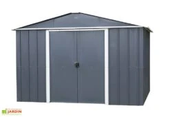 Abri De Jardin Acier Galvanisé Anthracite 396 X 303 Cm 12 M² 6 Abri De Jardin Acier Galvanisé Anthracite 396 X 303 Cm 12 M² -Promos Jardin Garage Magasin abri jardin metal acier galvanise trigano 2 5