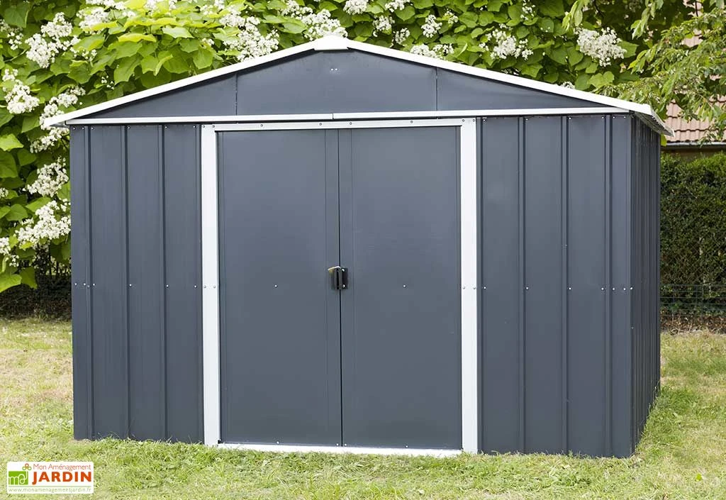 Abri De Jardin Acier Galvanisé Anthracite 137 X 202 Cm 2,77 M² 1 Abri De Jardin Acier Galvanisé Anthracite 137 X 202 Cm 2,77 M²