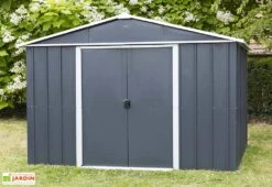 Abri De Jardin Acier Galvanisé Anthracite 197 X 303 Cm 5,97 M² 6 Abri De Jardin Acier Galvanisé Anthracite 197 X 303 Cm 5,97 M² -Promos Jardin Garage Magasin abri jardin metal acier galvanise trigano 2