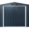 Abri De Jardin En Métal Galvanisé Anthracite Duramax 9 M²