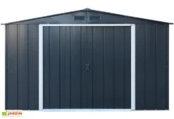 Abri De Jardin En Métal Galvanisé Anthracite Duramax 9 M²