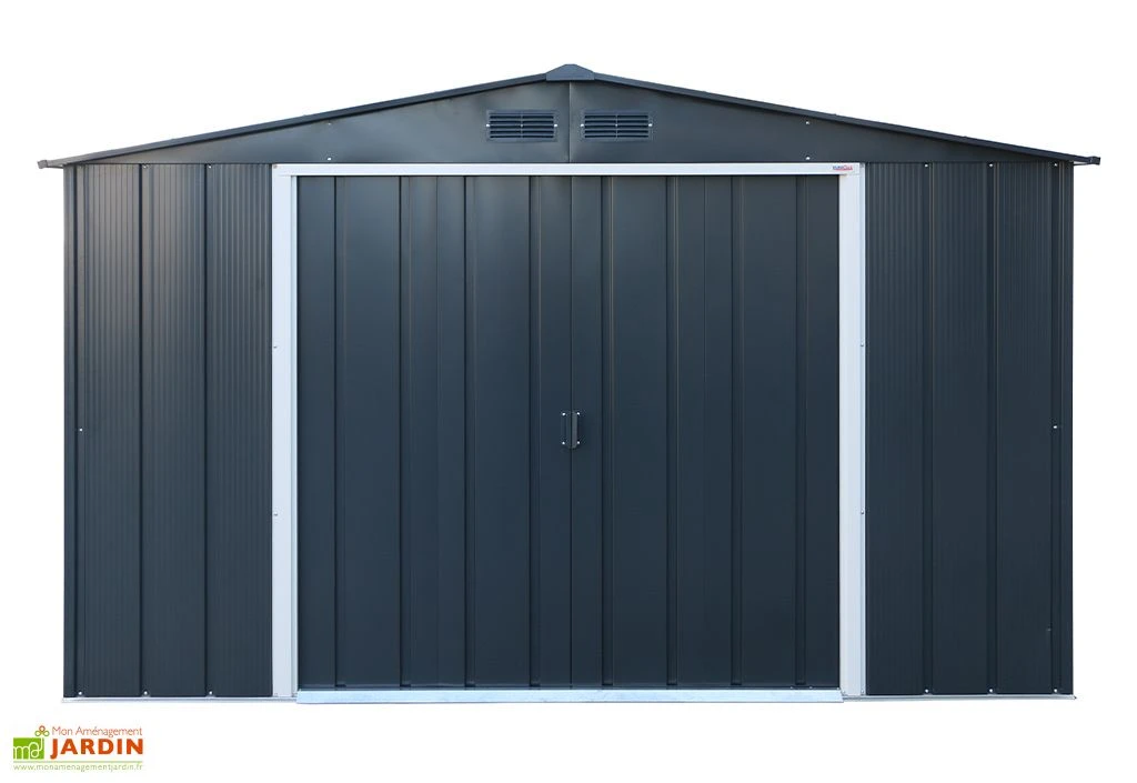 Abri De Jardin En Métal Galvanisé Anthracite Duramax 7 M² 1 Abri De Jardin En Métal Galvanisé Anthracite Duramax 7 M²