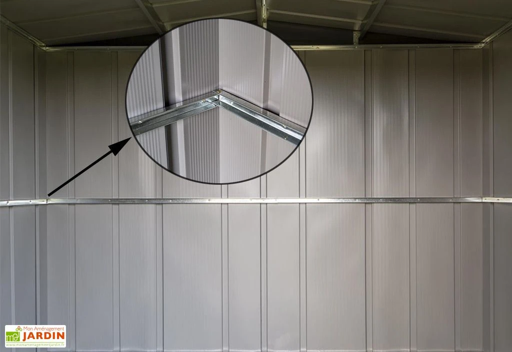 Abri De Jardin En Métal Gris Spacemaker Acier Galvanisé – 4,5 M² 5 Abri De Jardin En Métal Gris Spacemaker Acier Galvanisé – 4,5 M² – Image 5