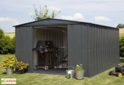 Abri De Jardin En Métal Gris Spacemaker Acier Galvanisé – 11 M² 10 Abri De Jardin En Métal Gris Spacemaker Acier Galvanisé – 11 M² -Promos Jardin Garage Magasin abri jardin metal spacemaker gris acier galvanise 370cm 3