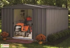 Abri De Jardin En Métal Gris Spacemaker Acier Galvanisé – 11 M² 9 Abri De Jardin En Métal Gris Spacemaker Acier Galvanisé – 11 M² -Promos Jardin Garage Magasin abri jardin metal spacemaker gris acier galvanise 370cm 5