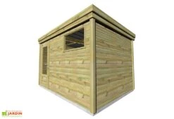 Abri De Jardin En Bois De Pin Traité Et Toiture Bac Acier – 8,3 M² -Promos Jardin Garage Magasin abri jardin moderne bois traite 1