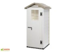 Abri De Jardin Mural En PVC Evo 80 Beige (82x82cm) -Promos Jardin Garage Magasin abri jardin mural pvc evo80