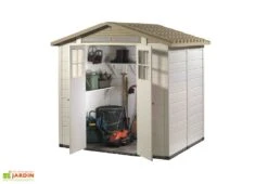 Abri De Jardin En PVC Evo 200 Beige (162x202cm) -Promos Jardin Garage Magasin abri jardin mural pvc garofalo evo 200 1