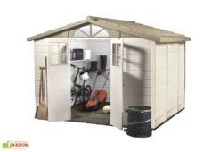 Abri De Jardin En PVC Evo 280 Beige (242x282cm) 7 Abri De Jardin En PVC Evo 280 Beige (242x282cm) -Promos Jardin Garage Magasin abri jardin mural pvc garofalo evo 280 3