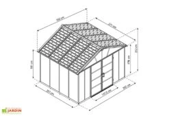 Abri De Jardin En Polycarbonate Et Aluminium Yukon 7 M² -Promos Jardin Garage Magasin abri jardin polycarbonate aluminium yukon 7 m