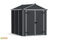 Abri De Jardin En Aluminium Et Polycarbonate 175 Cm – Rubicon Anthracite -Promos Jardin Garage Magasin abri jardin polycarbonate gris anthracite canopia rubicon