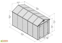 Abri De Jardin Skylight 7 M² Ambre | Palram - Canopia -Promos Jardin Garage Magasin abri jardin polycarbonate skylight amber 6x12 1 1