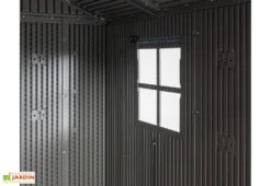 Lifetime Abri De Jardin En Polyéthylène Imitation Bois Et Acier Inox 4,5 M² 8 Lifetime Abri De Jardin En Polyéthylène Imitation Bois Et Acier Inox 4,5 M² -Promos Jardin Garage Magasin abri jardin polyethylene imitation bois acier inox 45m 2