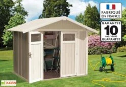 Grosfillex Abri De Jardin PVC Utility 4,9 -Promos Jardin Garage Magasin abri jardin pvc 49vert 1
