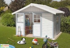 Grosfillex Abri De Jardin PVC Deco 7,5 -Promos Jardin Garage Magasin abri jardin pvc deco75 bleu