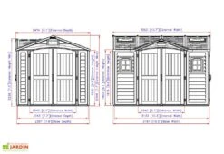 Abri De Jardin En PVC Duramax 8 M² – Apex 10 X 8 Gris Anthracite 11 Abri De Jardin En PVC Duramax 8 M² – Apex 10 X 8 Gris Anthracite -Promos Jardin Garage Magasin abri jardin pvc duramax darkgrey apex 10x8 8m2 8