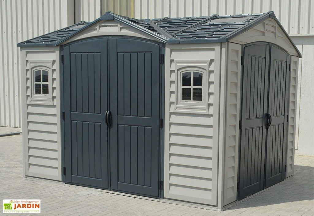 Abri De Jardin En PVC Duramax 8 M² – Apex 10 X 8 Gris Anthracite 2 Abri De Jardin En PVC Duramax 8 M² – Apex 10 X 8 Gris Anthracite – Image 2