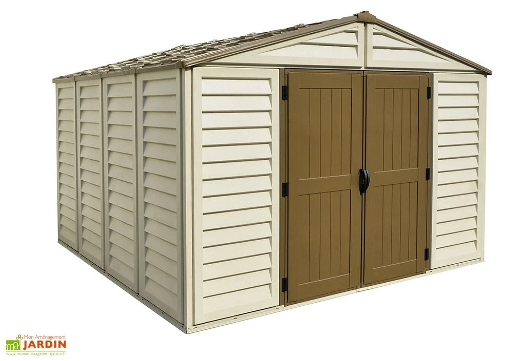 Abri De Jardin En PVC Duramax Beige 10 M² – Woodstyle Premium 10 X 10 1 Abri De Jardin En PVC Duramax Beige 10 M² – Woodstyle Premium 10 X 10