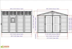 Abri De Jardin En PVC Duramax Beige 10 M² – Woodstyle Premium 10 X 10 10 Abri De Jardin En PVC Duramax Beige 10 M² – Woodstyle Premium 10 X 10 -Promos Jardin Garage Magasin abri jardin pvc duramax woodstyle premium 10x10 10m2 11