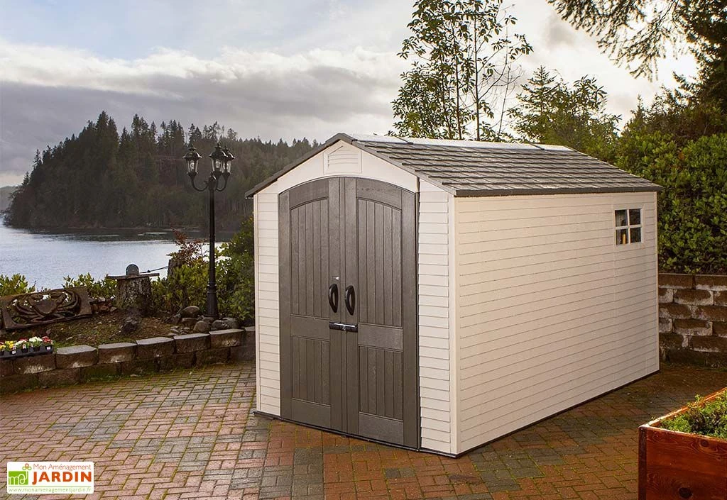 Abri De Jardin En PVC Et Acier Inoxydable Lifetime Landmark 8 M² 2 Abri De Jardin En PVC Et Acier Inoxydable Lifetime Landmark 8 M² – Image 2