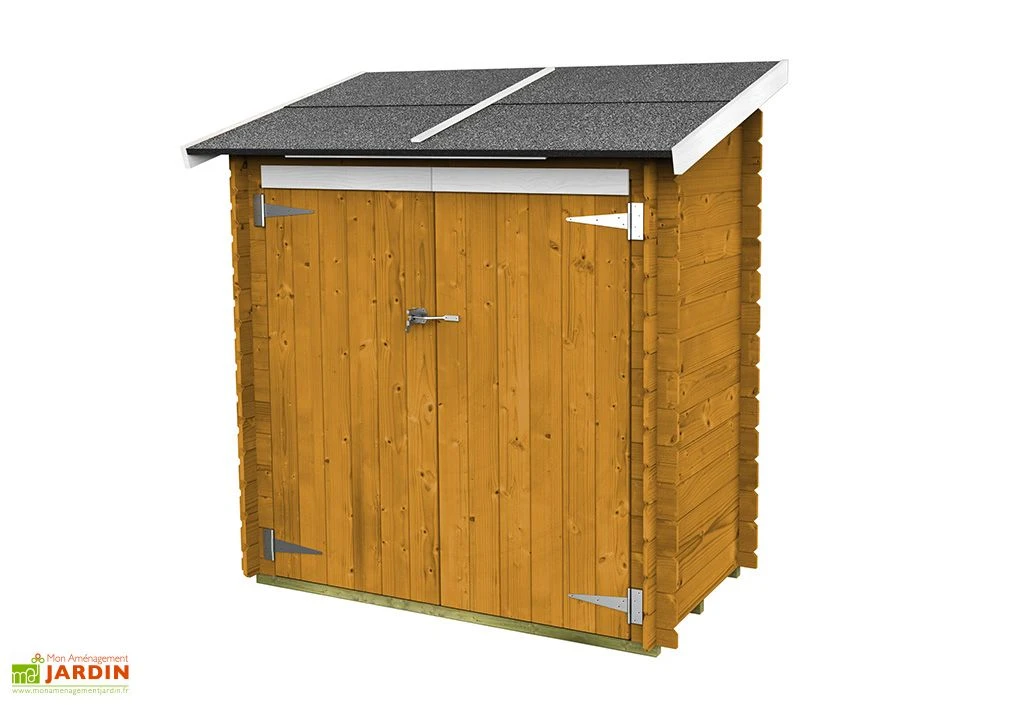 Abri De Jardin En Bois De Pin Traité Ambrogio – 155 X 85 X 165 Cm 2 Abri De Jardin En Bois De Pin Traité Ambrogio – 155 X 85 X 165 Cm – Image 2