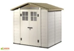 Abri De Jardin En PVC Evo 240 Beige (242x202cm) 5 Abri De Jardin En PVC Evo 240 Beige (242x202cm) -Promos Jardin Garage Magasin abri jardin resine evo240 garofalo 242cm