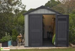 Keter Abri De Jardin PVC Brossium 757 (229x223) 8 Keter Abri De Jardin PVC Brossium 757 (229x223) -Promos Jardin Garage Magasin abri jardin resine gris brossium