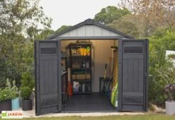 Keter Abri De Jardin PVC Brossium 757 (229x223) 7 Keter Abri De Jardin PVC Brossium 757 (229x223) -Promos Jardin Garage Magasin abri jardin resine gris brossium 3