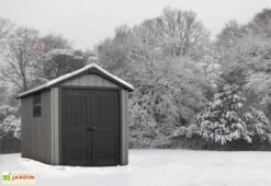Keter Abri De Jardin PVC Brossium 759 (229x287) 8 Keter Abri De Jardin PVC Brossium 759 (229x287) -Promos Jardin Garage Magasin abri jardin resine gris brossium 759 4