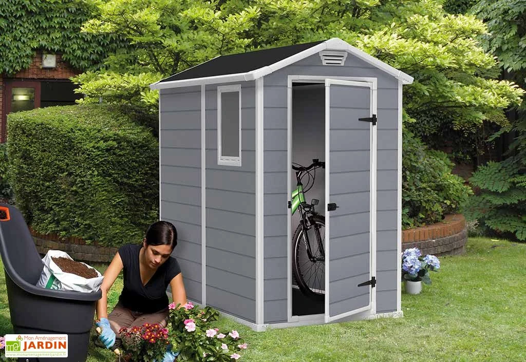 Keter Abri De Jardin Résine Premium 46 S Gris (192x130x198) 1 Keter Abri De Jardin Résine Premium 46 S Gris (192x130x198)