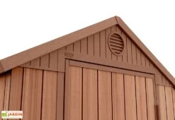 Keter Abri De Jardin En Résine Imitation Bois Darwin 46 – 2,2 M² -Promos Jardin Garage Magasin abri jardin resine imitation bois darwin46 22m 3