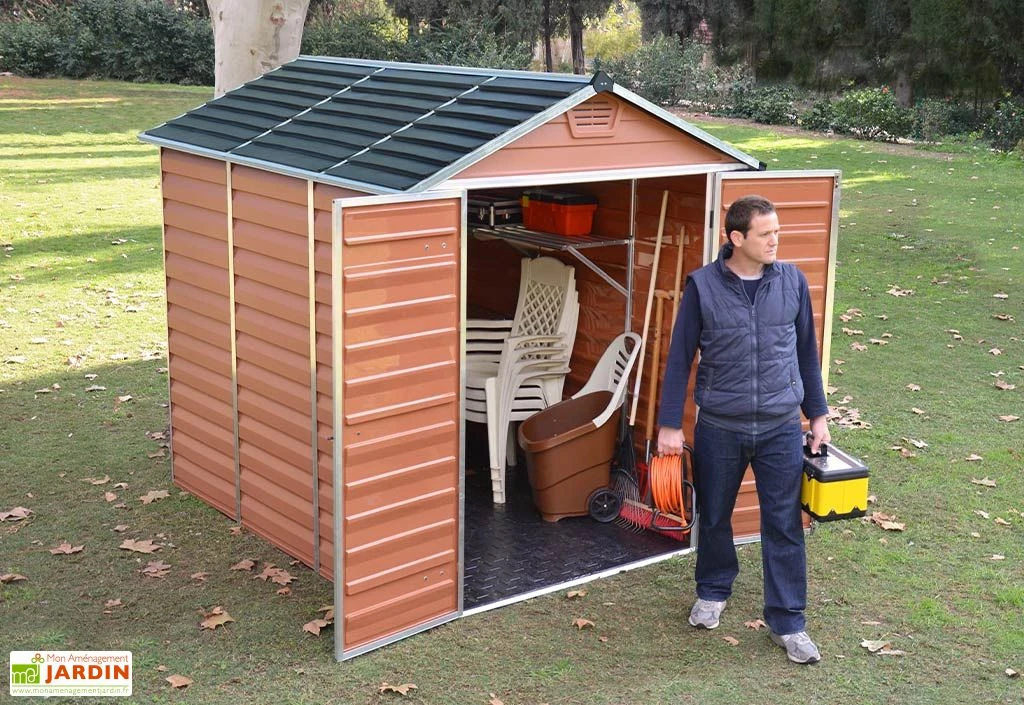 Abri De Jardin Skylight 4,2 M² Ambre | Palram - Canopia 2 Abri De Jardin Skylight 4,2 M² Ambre | Palram - Canopia – Image 2