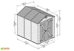Abri De Jardin Skylight 4,2 M² Gris/Noir | Palram - Canopia 8 Abri De Jardin Skylight 4,2 M² Gris/Noir | Palram - Canopia -Promos Jardin Garage Magasin abri jardin skylight gris 4m2 palram canopia