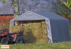 Abri De Jardin Souple En Acier Et Polyéthylène 14 M² 11 Abri De Jardin Souple En Acier Et Polyéthylène 14 M² -Promos Jardin Garage Magasin abri jardin souple acier enduit bache polyethylene 14m2 6