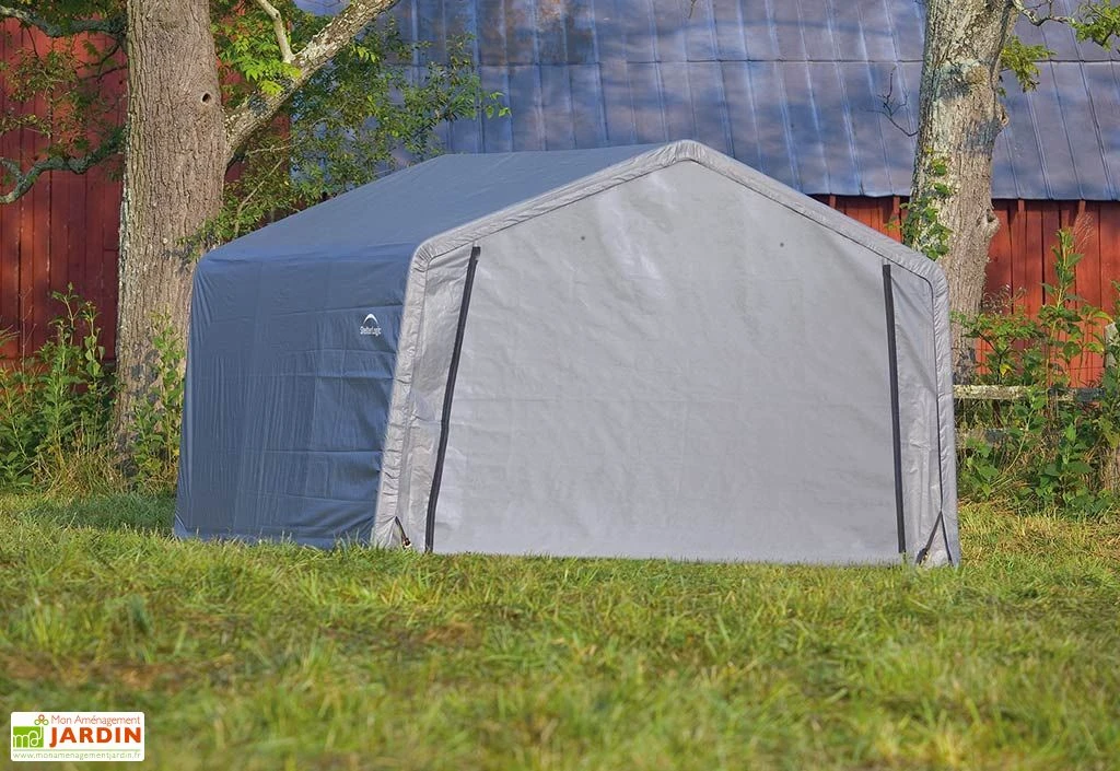 Abri De Jardin Souple En Acier Et Polyéthylène 14 M² 2 Abri De Jardin Souple En Acier Et Polyéthylène 14 M² – Image 2