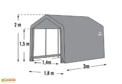 Abri De Jardin Souple En Acier Et Polyéthylène 5 M² 9 Abri De Jardin Souple En Acier Et Polyéthylène 5 M² -Promos Jardin Garage Magasin abri jardin souple acier enduit bache polyethylene 5m2