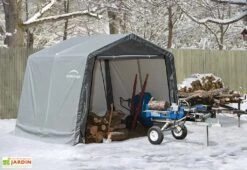 Abri De Jardin Souple En Acier Et Polyéthylène 9 M² 9 Abri De Jardin Souple En Acier Et Polyéthylène 9 M² -Promos Jardin Garage Magasin abri jardin souple acier enduit bache polyethylene 9m2 5