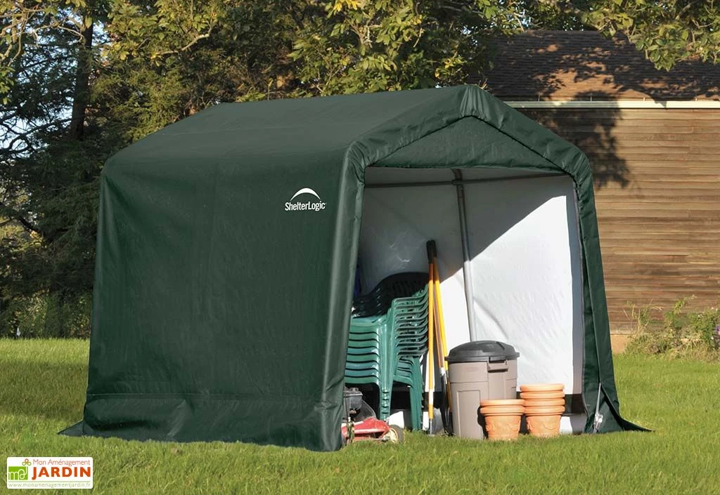 Abri De Jardin En Toile Polyéthylène Et Acier 5,76 M² 1 Abri De Jardin En Toile Polyéthylène Et Acier 5,76 M²