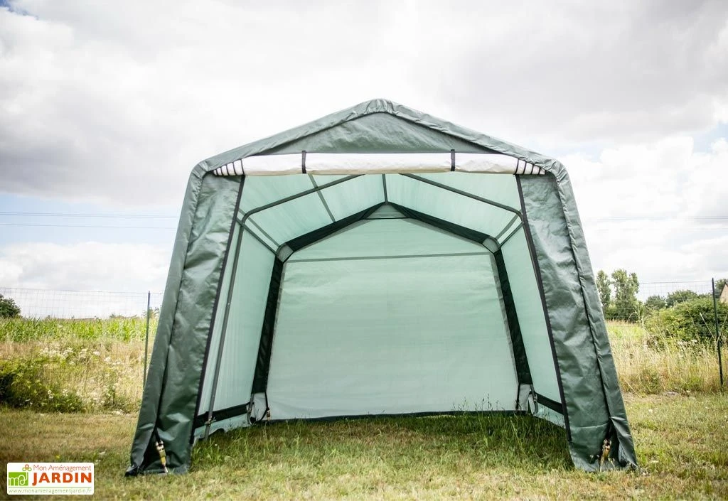 Abri De Jardin En Toile Renforcée Avec Porte Amovible - 305 X 305 Cm 2 Abri De Jardin En Toile Renforcée Avec Porte Amovible - 305 X 305 Cm – Image 2