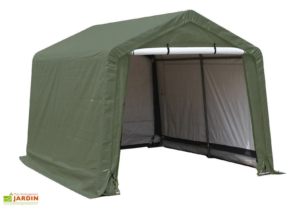 Abri De Jardin En Toile Renforcée Avec Porte Amovible - 305 X 305 Cm 1 Abri De Jardin En Toile Renforcée Avec Porte Amovible - 305 X 305 Cm