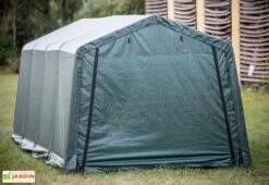 Abri De Jardin En Toile Renforcée Avec Porte Amovible - 305 X 610 Cm 7 Abri De Jardin En Toile Renforcée Avec Porte Amovible - 305 X 610 Cm -Promos Jardin Garage Magasin abri jardin toile polyethylene structure acier epoxy 305x610x244cm grande porte bache impermeable indechirable 3